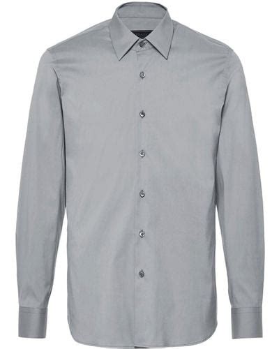 prada button up two sides|prada shirts for men.